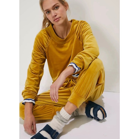 Nwt Sunday Saturday anthropologie velour top m - Picture 3 of 8